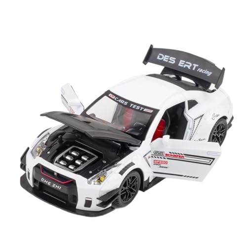 NNYIMJ for GTR-Sportwagenmodell Aus Druckgusslegierung Im Maßstab 1:24 Geeignet for Kindersammlungen Und Geschenke(White) von NNYIMJ