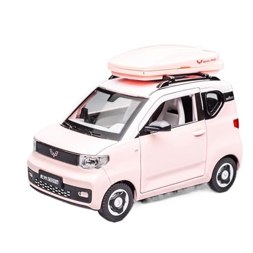 for 1/24 Wuling Hongguang Mini New Energy Car Simulation Legierung Automodell Sammlung Ornamente(Pink) von NNYIMJ