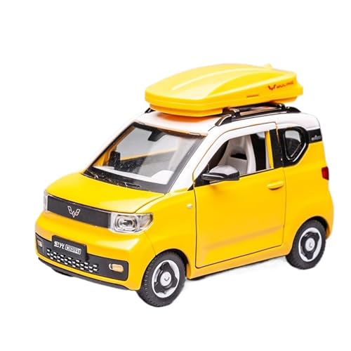 for 1/24 Wuling Hongguang Mini New Energy Car Simulation Legierung Automodell Sammlung Ornamente(Yellow) von NNYIMJ