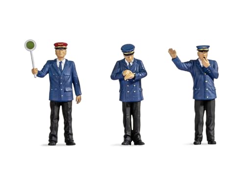 NOCH Bahnpersonal, handbemalte Figuren für Modellbahn Spur 1, ideale Ergänzung für Diorama und Modellbahnhof NOCH Bahnpersonal, handbemalte Figuren für Modellbahn Spur 1, ideale Ergänzung für Diorama und Modellbahnhof von NOCH
