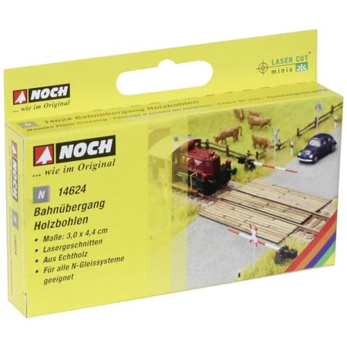 NOCH Bahnübergang Holzbohlen, für Modellbau Projekte, geeignet für Spur N NOCH Bahnübergang Holzbohlen, für Modellbau Projekte, geeignet für Spur N von NOCH
