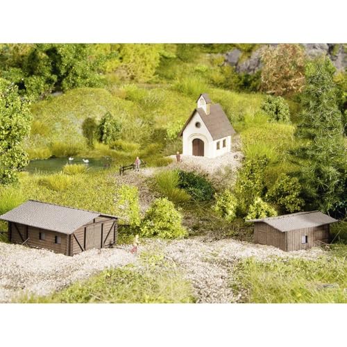 NOCH Kleingebäude-Set, 3-teilig, Laser-Cut Modelle für Modellbahnen Spur Z, Szenengestaltung NOCH Kleingebäude-Set, 3-teilig, Laser-Cut Modelle für Modellbahnen Spur Z, Szenengestaltung von NOCH
