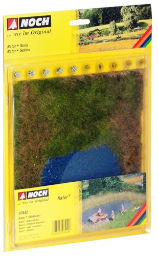 NOCH Natur+ „Badesee“, realistische Wiesenmatte, 22 x 20 cm mit Grasbüschel, für Modelleisenbahn H0, TT, N, Z, DIY Bastelprojekte NOCH Natur+ „Badesee“, realistische Wiesenmatte, 22 x 20 cm mit Grasbüschel, für Modelleisenbahn H0, TT, N, Z, DIY Bastelprojekte von NOCH