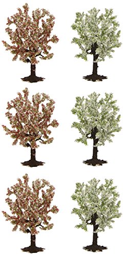 NOCH Obstbäume, blühende Modellbäume, 7 Stück in Größen H0, TT, N, Z für Modellbahn und Dekoration NOCH Obstbäume, blühende Modellbäume, 7 Stück in Größen H0, TT, N, Z für Modellbahn und Dekoration von NOCH