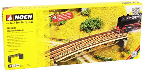 NOCH Brückenfahrbahn, gebogen, Laser-Cut Modellbau Brücke, 437 mm Radius, ideal für Spur H0 Dioramen NOCH Brückenfahrbahn, gebogen, Laser-Cut Modellbau Brücke, 437 mm Radius, ideal für Spur H0 Dioramen von NOCH