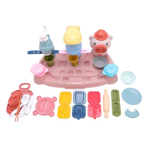 Farbteigspiel -Set Plastikteig -Werkzeug Zubehör Kit Entwickeln Kreativität Verbesserung Hände Auge Koordination Fun Noodle Maker Play Clay Set für kinders von NOENNULL