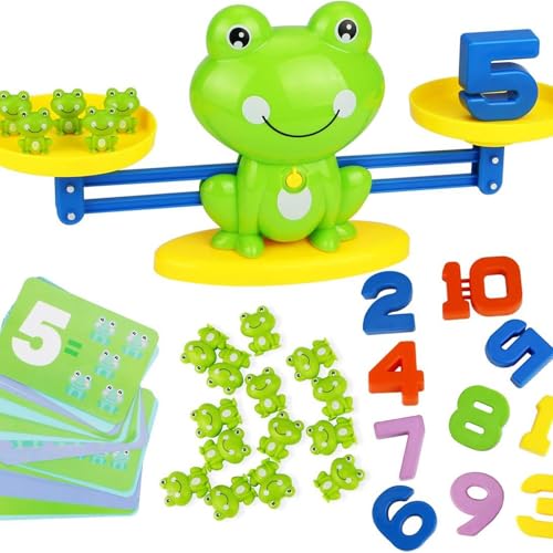Gesellschaftsspiel mit Froschskarten für die Schule zu Hause, Spielzeug zum Lernen der Mathematik, Lerngeschenke für Kinder von NOENNULL
