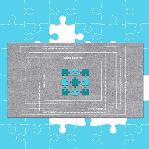 Haushalt Puzzle Spielzeug Filz Matte Puzzles Decke Lagerung Teppich Zubehör für 26x46in Grau von NOENNULL