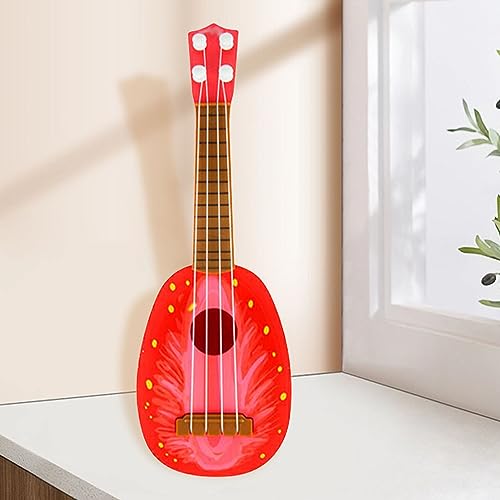 Kids Ukulele Toy, 4 -String -Mini -Gitarren -Musikinstrument für Anfänger, Ausgezeichnete Klangqualität, Leichtgewicht, für Kinder Musikausbildung und Spaßspiel (Erdbeere) von NOENNULL