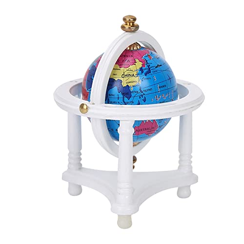 Mini Rotatable Globe für Dollhouse - 1/12 Lern- und Wohnzimmerdekoration, Realistisches Weltkartendesign, Zubehör für Dollhouse -Enthusiasten und Sammler (C) von NOENNULL