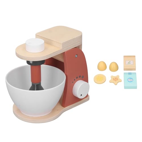 Mixer Pretend Spielzeug Holz Mixer Spielzeug Simulierter Mixer Spielen Küchengerät für Mädchen Spielen Küche Spielzeug von NOENNULL