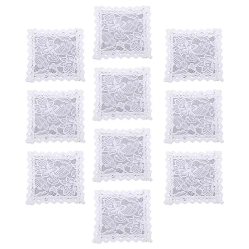 NOENNULL 10pcs 1:12 Dollhouse Tischmatten, Vintage Spitze Miniatur -Tischdecke für Dollhouse DIY Dekor, Exquisite Mini -Tischmatten für Puppenküchenfoto -Requisiten NOENNULL 10pcs 1:12 Dollhouse Tischmatten, Vintage Spitze Miniatur -Tischdecke für Dollhouse DIY Dekor, Exquisite Mini -Tischmatten für Puppenküchenfoto -Requisiten von NOENNULL