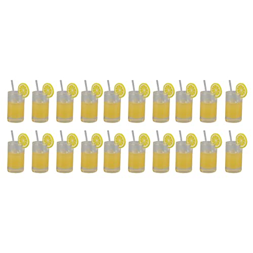 NOENNULL 20pcs Miniatur Limonade Cup Set - 1:12 & 1: 6 Skala Harzpuppenhauszubehör mit Lebendigen Details - Winzige Getränke für Doll House, DIY -Handwerk NOENNULL 20pcs Miniatur Limonade Cup Set - 1:12 & 1: 6 Skala Harzpuppenhauszubehör mit Lebendigen Details - Winzige Getränke für Doll House, DIY -Handwerk von NOENNULL
