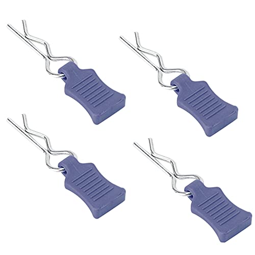 NOENNULL 4 Stück Universal RC Car Body Clips mit Pull Tabs Pins für 1/8 1/10 1/12 RC Car Shell Ersatzteile (Tiefblau) von NOENNULL