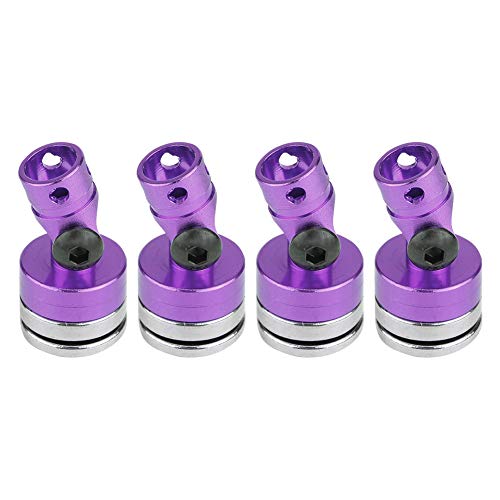 NOENNULL 4PCS RC Magnetic Body Post, Alloy Magnetic Invisible Body Shell Mount Column Kompatibel mit SCX10 4WD 1/10 RC Car (Lila) von NOENNULL