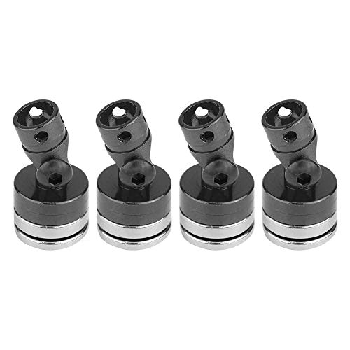 NOENNULL 4PCS RC Magnetic Body Post, Alloy Magnetic Invisible Body Shell Mount Column Kompatibel mit SCX10 4WD 1/10 RC Car (Schwarze Farbe) von NOENNULL