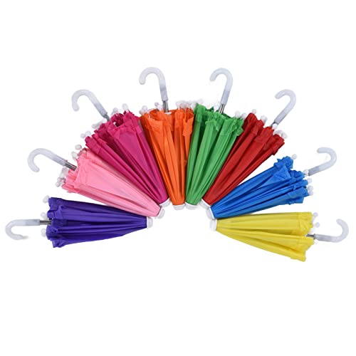 NOENNULL 8 Stück Mini-Puppenschirm, Niedliches Puppenspielzeug, Miniatur-Regenschirm, Kinderschirm, Puppenzubehör für Puppen, Dekorationsspiele NOENNULL 8 Stück Mini-Puppenschirm, Niedliches Puppenspielzeug, Miniatur-Regenschirm, Kinderschirm, Puppenzubehör für Puppen, Dekorationsspiele von NOENNULL