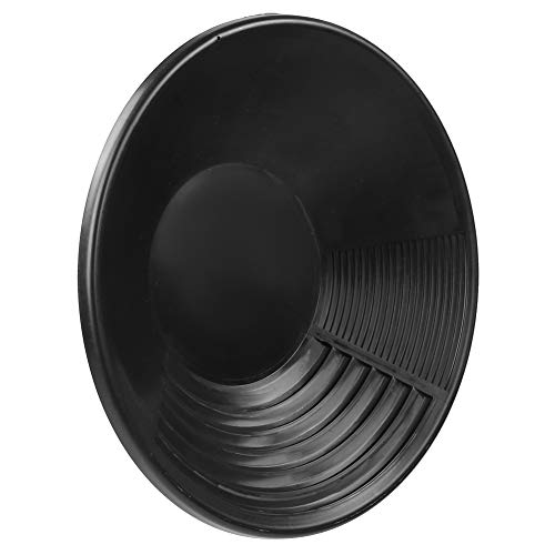 NOENNULL 8-Zoll-Goldpfanne Goldpfannen Multifunktions-Goldbergbaupfanne aus Schwarzem Kunststoff Sieben und Klassifizieren von Goldwerkzeug NOENNULL 8-Zoll-Goldpfanne Goldpfannen Multifunktions-Goldbergbaupfanne aus Schwarzem Kunststoff Sieben und Klassifizieren von Goldwerkzeug von NOENNULL