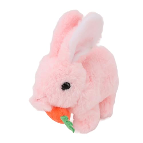 NOENNULL Bunny Toy Plush Interactive Ostern Electronic Hopping Bunny Toy mit Sound Wiggle Ohren für Geburtstagsgeschenke (Rosa) von NOENNULL