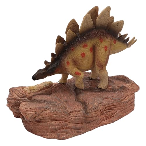 NOENNULL Dinosaurier-Modellspielzeug mit Landschaftsbasis, Realistisches Dinosaurier-Figurenmodell, Desktop-Ornament, Pädagogisches Dinosaurier-Figurenmodell für Kinder von NOENNULL