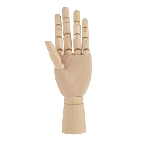 NOENNULL Flexible Holzhandmodell für Zeichnen, Frauen Handkünstler Model Jointed Artikulierter Holzskulpturen Holz Mannequin Handkunst Skizziermalerei für Home Office Desk Dekoration (10 Zoll Linke NOENNULL Flexible Holzhandmodell für Zeichnen, Frauen Handkünstler Model Jointed Artikulierter Holzskulpturen Holz Mannequin Handkunst Skizziermalerei für Home Office Desk Dekoration (10 Zoll Linke von NOENNULL