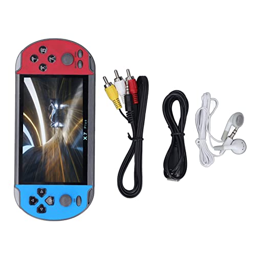 NOENNULL Handheld-Videospielkonsole, 5,1-Zoll-Dual-Joystick, Mehrere Spielekonsolen, Handheld-Game-Player, Wiederaufladbarer Akku, Tragbare Spielmaschine von NOENNULL