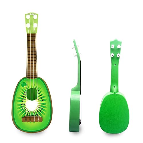 NOENNULL Kids Ukulele Toy, 4 -String -Mini -Gitarren -Musikinstrument für Anfänger, Ausgezeichnete Klangqualität, Leichtgewicht, für Kinder Musikausbildung und Spaßspiel (Kiwi) von NOENNULL