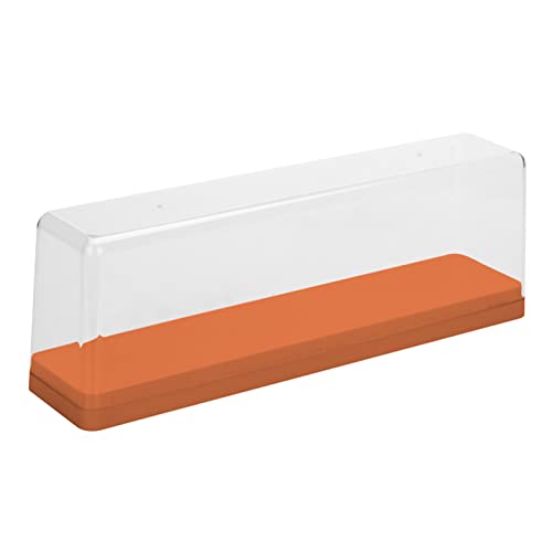 NOENNULL Löschen von Acryl -Sendungen, Aktionsabbildung Speicherbox Stapelbares Transparentes Acrylminifigur -Sendungskoffer Speicher Cartoon Figure Doll Display -Hülle (Orange) von NOENNULL