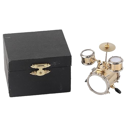 NOENNULL Miniatur -Drum Set Replik, 1:24 Skala Detailliertes Musikinstrumentenmodell mit Stand - Sammler -Schlagzeugergeschenk, Bandraumdekor, Desktop -Ornament für Musikliebhaber NOENNULL Miniatur -Drum Set Replik, 1:24 Skala Detailliertes Musikinstrumentenmodell mit Stand - Sammler -Schlagzeugergeschenk, Bandraumdekor, Desktop -Ornament für Musikliebhaber von NOENNULL