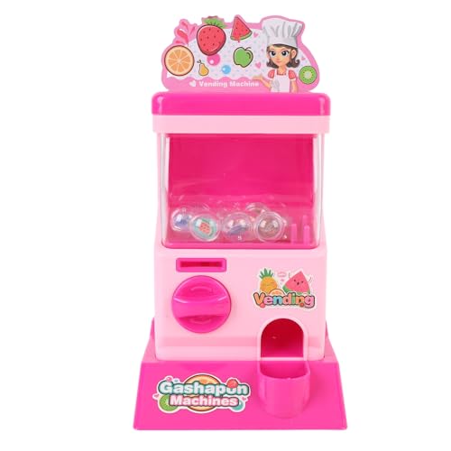 NOENNULL Miniatur-Kapselmaschine, Kapselautomat, Spielzeug für, Desktop-Lernspielzeug für und Mädchen (Rosa) von NOENNULL