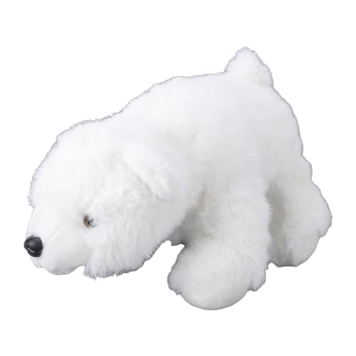 NOENNULL Polar Bear Plüschspielzeug, Superweiches Gefülltes Tier mit Elastischen Körper für Lebensechte Posen, Niedliche Beutel -Anhängerdekor, für Kinder & Mädchen NOENNULL Polar Bear Plüschspielzeug, Superweiches Gefülltes Tier mit Elastischen Körper für Lebensechte Posen, Niedliche Beutel -Anhängerdekor, für Kinder & Mädchen von NOENNULL