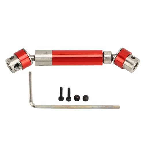 NOENNULL RC-Auto-Antriebswelle, Metall-Mittelübertragungswelle, Ersatz für SCX24 1/24 Kletterauto, 50–63 Mm (Rot) von NOENNULL