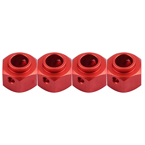 NOENNULL RC Car Wheels Widen Adapter 9mm Verbreiterungsset -4 D90 SCX10 1/10 Auto (Rot) von NOENNULL