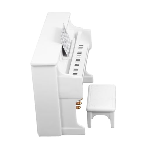 NOLITOY 1satz Mini Klavier Mit Hocker Puppenhaus Zubehör Für Kreative Landschaftsgestaltung Weißes Design Miniatur Musikinstrument Für DIY Deko Und Spielzeug Requisiten NOLITOY 1satz Mini Klavier Mit Hocker Puppenhaus Zubehör Für Kreative Landschaftsgestaltung Weißes Design Miniatur Musikinstrument Für DIY Deko Und Spielzeug Requisiten von NOLITOY