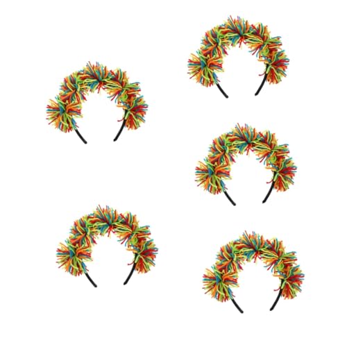 NOLITOY 10 Stk Bobo-ball-stirnband Geburtstagsstirnbänder Für Frauen Geburtstags-haarband Lametta-stirnbänder Für Frauen Kinder Haarbänder -requisiten Cosplay-stirnband Garn von NOLITOY