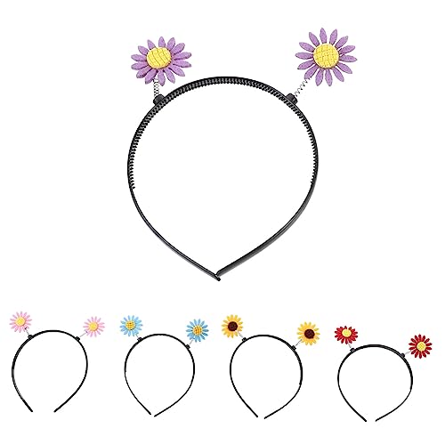NOLITOY 10 Stk Party-Kopfbedeckung Sonnenblumen-Haarband Haarschmuck für Kinder Haarband Frühlingshafte Haarreifen für Kinder Kinderhaarschmuck mit Blumenmotiv Kopfschmuck für Kinder von NOLITOY
