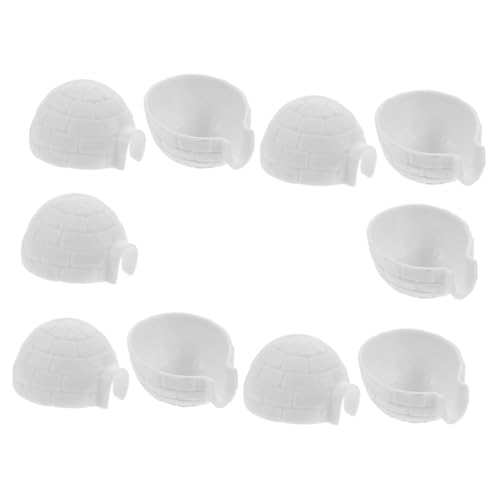 NOLITOY Iglu Modellset 10 Stücke Kleiner Iglu Figuren für Kinder Realistische Dekoration für Zuhause Kognitives Spielzeug für Mikrolandschaften für Kreative Bastelprojekte NOLITOY Iglu Modellset 10 Stücke Kleiner Iglu Figuren für Kinder Realistische Dekoration für Zuhause Kognitives Spielzeug für Mikrolandschaften für Kreative Bastelprojekte von NOLITOY