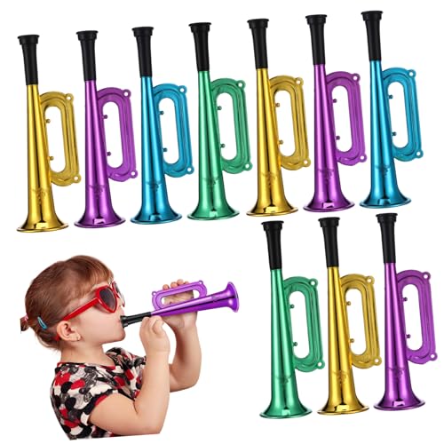 NOLITOY 10 Stück Teiliges Kunststoff Tröten Trompeten Bunte Stadionhörner Jubelspielzeug Robust Sicher Vielseitig für Fußballspiele Partyfeste NOLITOY 10 Stück Teiliges Kunststoff Tröten Trompeten Bunte Stadionhörner Jubelspielzeug Robust Sicher Vielseitig für Fußballspiele Partyfeste von NOLITOY