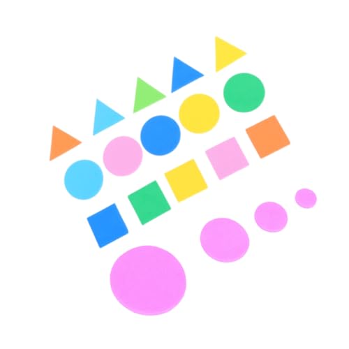 NOLITOY 1000 Stück Teiliges Bunte Eva Schaumstoff Geometrieaufkleber Selbstklebend Kinderfreundliche Kognitive Formen Runde und Eckige Motive für Basteln Scrapbooking DIY Dekoration NOLITOY 1000 Stück Teiliges Bunte Eva Schaumstoff Geometrieaufkleber Selbstklebend Kinderfreundliche Kognitive Formen Runde und Eckige Motive für Basteln Scrapbooking DIY Dekoration von NOLITOY
