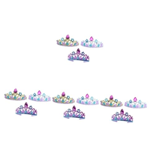 NOLITOY 12 Stk Meerjungfrau Stirnband Tiara Prinzessin Dekorationen Partykrone kinder haarschmuck kinder stirnband Meeresdekor Kopfbedeckung Kopfschmuck im -Stil Party-Haarkrone Vlies von NOLITOY