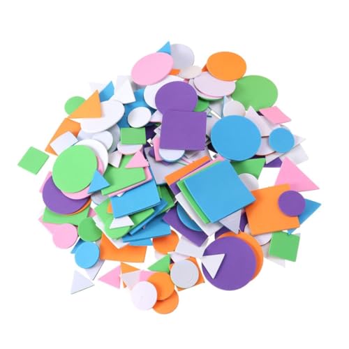 NOLITOY 1250 Stück Teiliges Eva Schaumstoff Sticker Geometrische Formen Selbstklebend Farbenfrohes DIY Bastelmaterial für Schulprojekte Scrapbooking und Wanddekoration mit Gemischten und NOLITOY 1250 Stück Teiliges Eva Schaumstoff Sticker Geometrische Formen Selbstklebend Farbenfrohes DIY Bastelmaterial für Schulprojekte Scrapbooking und Wanddekoration mit Gemischten und von NOLITOY