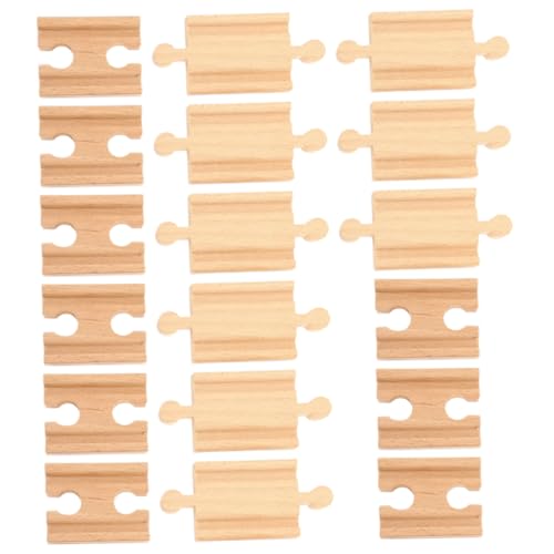 NOLITOY 18 Stück Teiliges Holzschienen erweiterungsset für Kompatibel mit Holzeisenbahn Sets Robuste Holzeisenbahngleise Kreative Spielzeugbahn zum Bauen und Sicher und Langlebig NOLITOY 18 Stück Teiliges Holzschienen erweiterungsset für Kompatibel mit Holzeisenbahn Sets Robuste Holzeisenbahngleise Kreative Spielzeugbahn zum Bauen und Sicher und Langlebig von NOLITOY