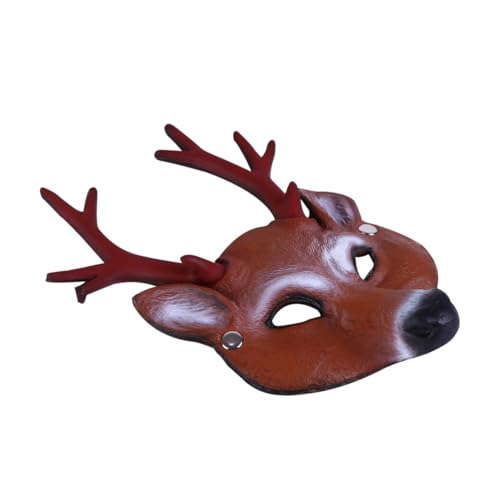 NOLITOY 1Stk Gruselige Elchmaske für Halloween-Maskeradeparty Schutzmaske gruselige Maske Tiara Maskerade-Maske gruselige Make-up-Maske Horror-Gesichtsabdeckung lustig Kopfbedeckung bilden von NOLITOY