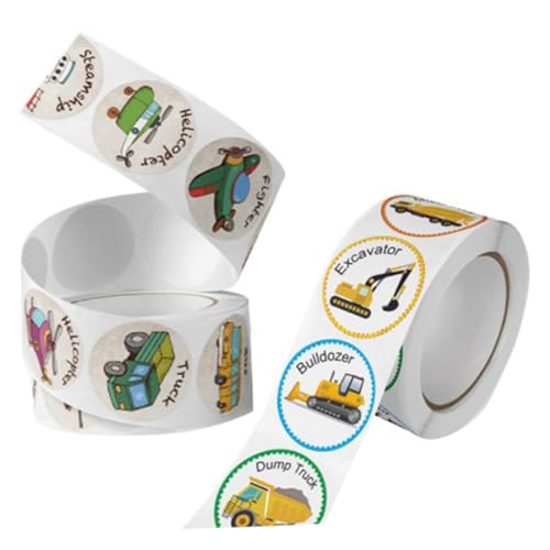 NOLITOY 2 Rollen Belohnungsaufkleber Fahrzeuge Muster Selbstklebende Sticker für Kindergarten Schule Büro Dekoration Bunte Fahrzeuge Aufkleber zur Belohnung und Planung NOLITOY 2 Rollen Belohnungsaufkleber Fahrzeuge Muster Selbstklebende Sticker für Kindergarten Schule Büro Dekoration Bunte Fahrzeuge Aufkleber zur Belohnung und Planung von NOLITOY