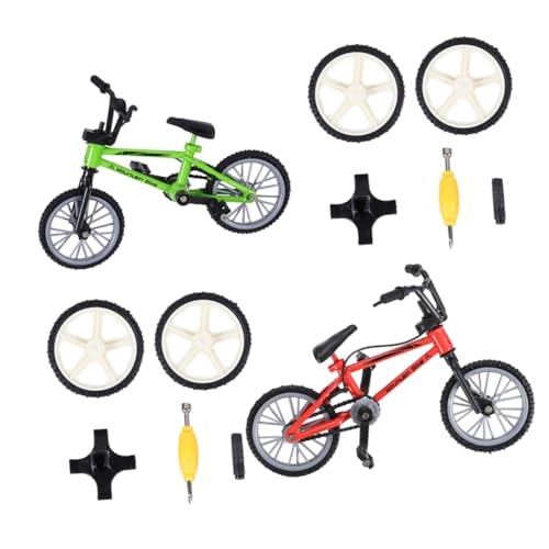 NOLITOY 2 Sätze Aluminium Legierung Finger Bike Mini Desktop Wettkampf Fahrradmodell Lernspielzeug für Kleine Hände Sammelobjekt und Entspannendes Geschicklichkeitsspiel NOLITOY 2 Sätze Aluminium Legierung Finger Bike Mini Desktop Wettkampf Fahrradmodell Lernspielzeug für Kleine Hände Sammelobjekt und Entspannendes Geschicklichkeitsspiel von NOLITOY