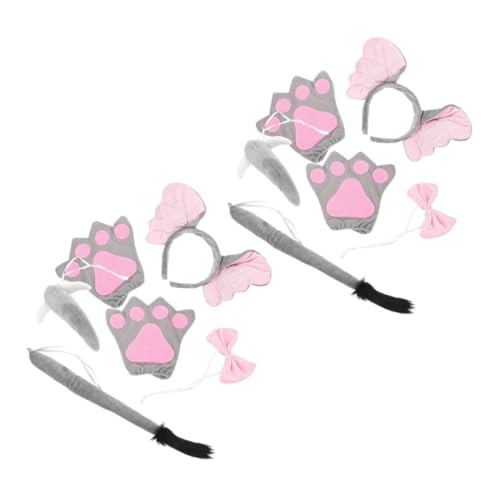 NOLITOY 2 Sätze Elefantenohren Stirnband mit Schleife Plüsch Tier Kostüm Zubehör mit und Handschuhen Leichtes Weiches Party Haarreif für Karneval Geburtstag Halloween Weihnachten NOLITOY 2 Sätze Elefantenohren Stirnband mit Schleife Plüsch Tier Kostüm Zubehör mit und Handschuhen Leichtes Weiches Party Haarreif für Karneval Geburtstag Halloween Weihnachten von NOLITOY