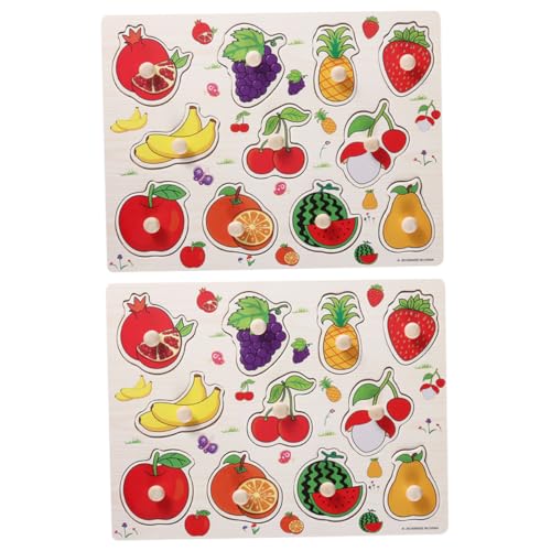 NOLITOY 2 Sätze Früchte Holzpuzzle Lernspielzeug Buntes Jigsaw Puzzle Ab Jahren Montessori Frühförderung Geschenk für Mädchen Jungen NOLITOY 2 Sätze Früchte Holzpuzzle Lernspielzeug Buntes Jigsaw Puzzle Ab Jahren Montessori Frühförderung Geschenk für Mädchen Jungen von NOLITOY