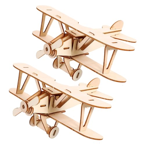 NOLITOY 2 Sätze Holzpuzzle Flugzeug Modellbausatz DIY Holzflugzeug Bastelset Holzpuzzle Junge Mädchen Kreatives Lernspielzeug Geschenk NOLITOY 2 Sätze Holzpuzzle Flugzeug Modellbausatz DIY Holzflugzeug Bastelset Holzpuzzle Junge Mädchen Kreatives Lernspielzeug Geschenk von NOLITOY