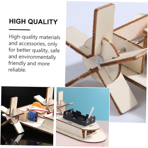 NOLITOY 2 Stück Handgefertigtes Holzboot Modell DIY Bausatz mit Elektromotor Naturbelassenes Holz Wissenschaftsspielzeug für Schüler Fördert Physikverständnis und Zufällige Farbe NOLITOY 2 Stück Handgefertigtes Holzboot Modell DIY Bausatz mit Elektromotor Naturbelassenes Holz Wissenschaftsspielzeug für Schüler Fördert Physikverständnis und Zufällige Farbe von NOLITOY
