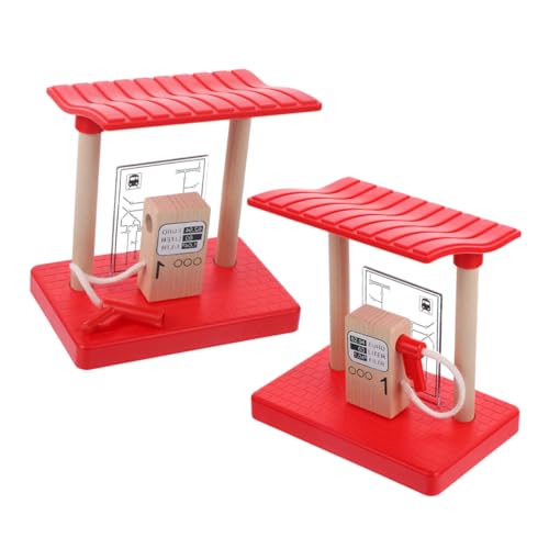 NOLITOY 2 Stück Holz Eisenbahn Zubehör Gas Station Spielset Sicher Langlebig Pädagogisch Geeignet für Kinderbahn Kreatives Bauen Zuhause Kindergarten Schule NOLITOY 2 Stück Holz Eisenbahn Zubehör Gas Station Spielset Sicher Langlebig Pädagogisch Geeignet für Kinderbahn Kreatives Bauen Zuhause Kindergarten Schule von NOLITOY
